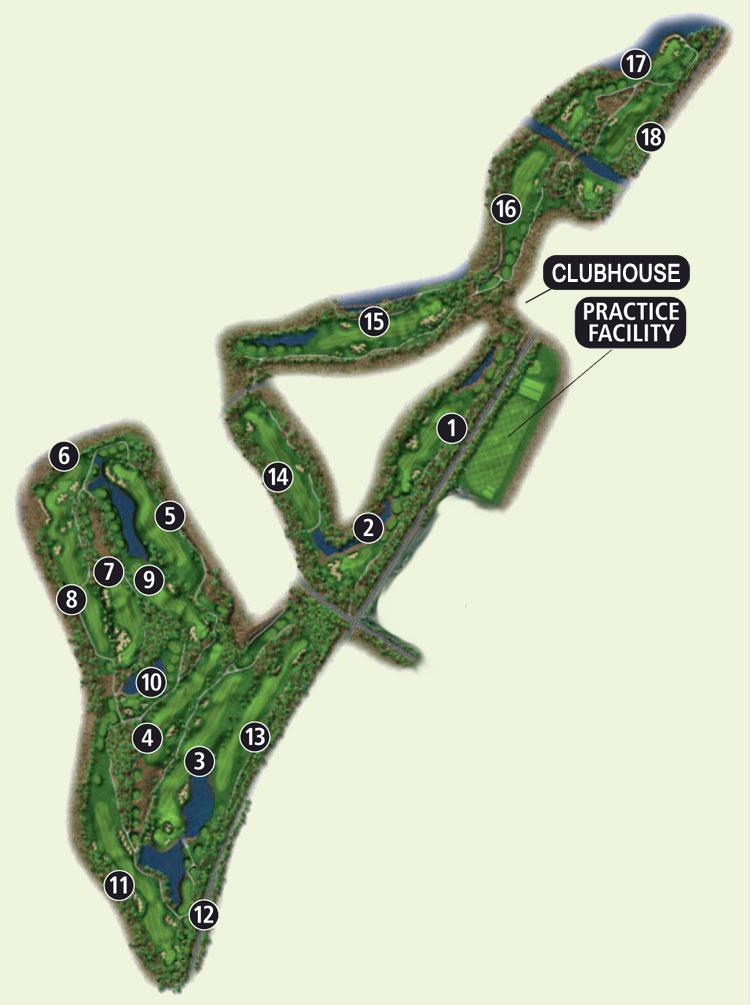 Nicklaus North Course Map